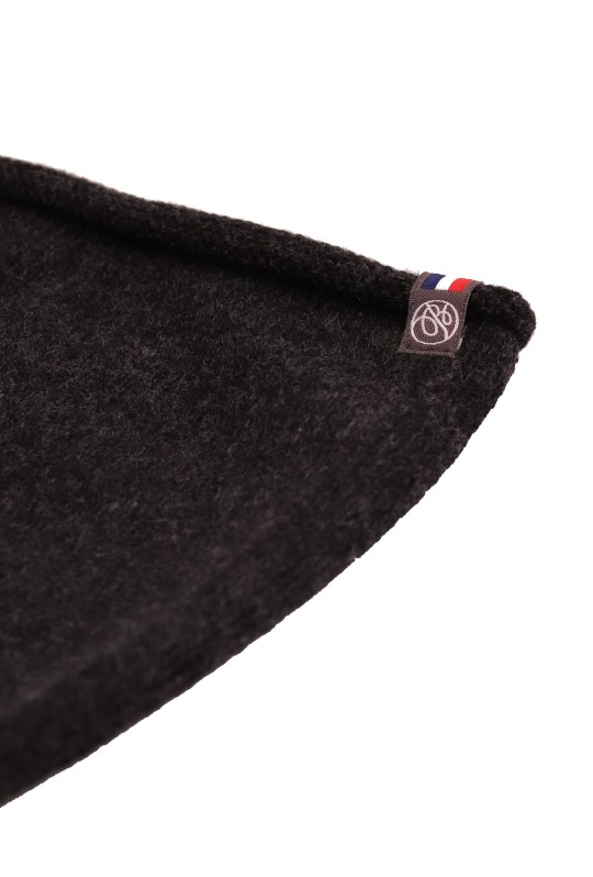 Bonnet Paule Cachemire mixte noir  - Maison Bonnefoy