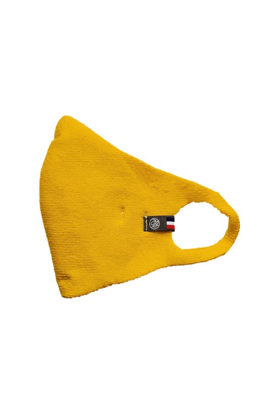 Masque en tissu catégorie 1 mixte jaune - Maison Bonnefoy