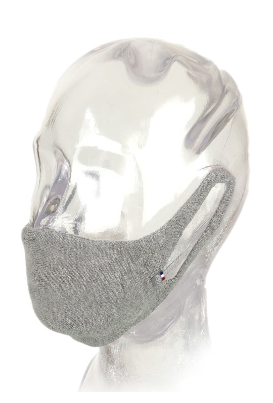 Masque en tissu catégorie 1 mixte gris - Maison Bonnefoy