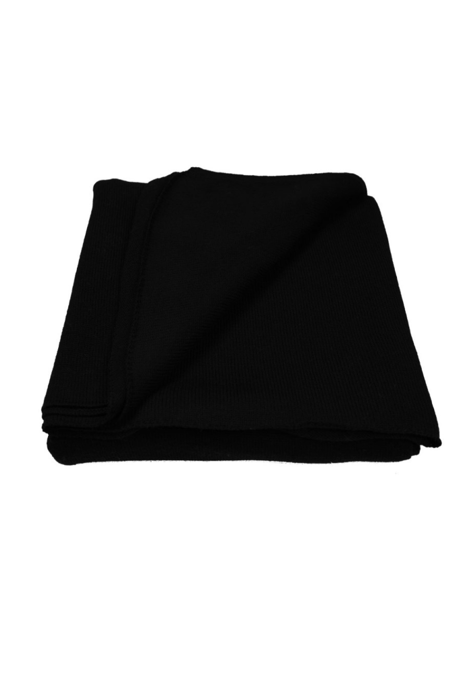 Plaid Montpellier 100% laine mérinos noir - Maison Bonnefoy
