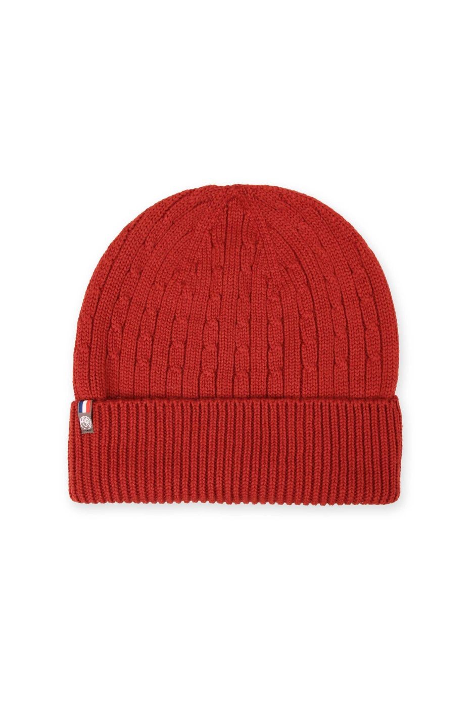 Bonnet Daniel femme en laine mérinos brique – Maison Bonnefoy