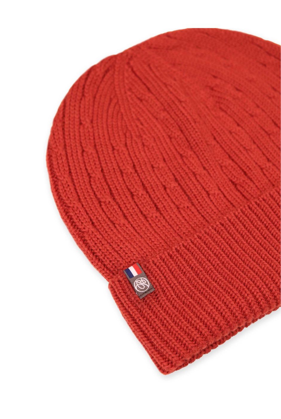 Bonnet Daniel femme en laine mérinos brique – Maison Bonnefoy