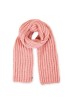 Écharpe Colombe laine grosse maille femme rose pale - Maison Bonnefoy