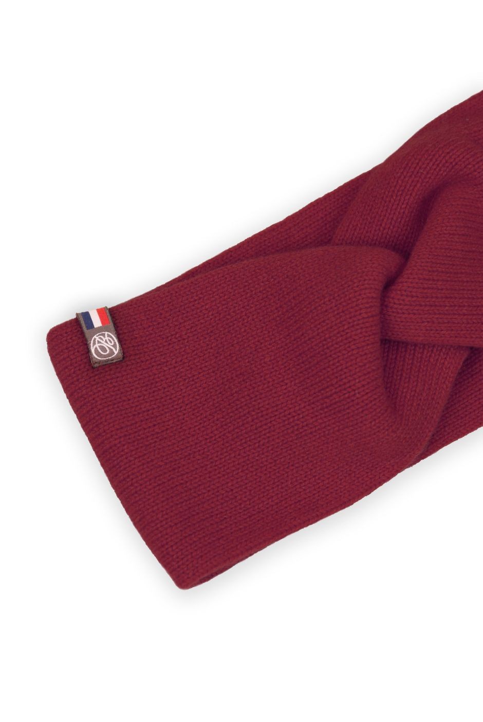 Bandeau Paule Cachemire femme bordeaux - Maison Bonnefoy