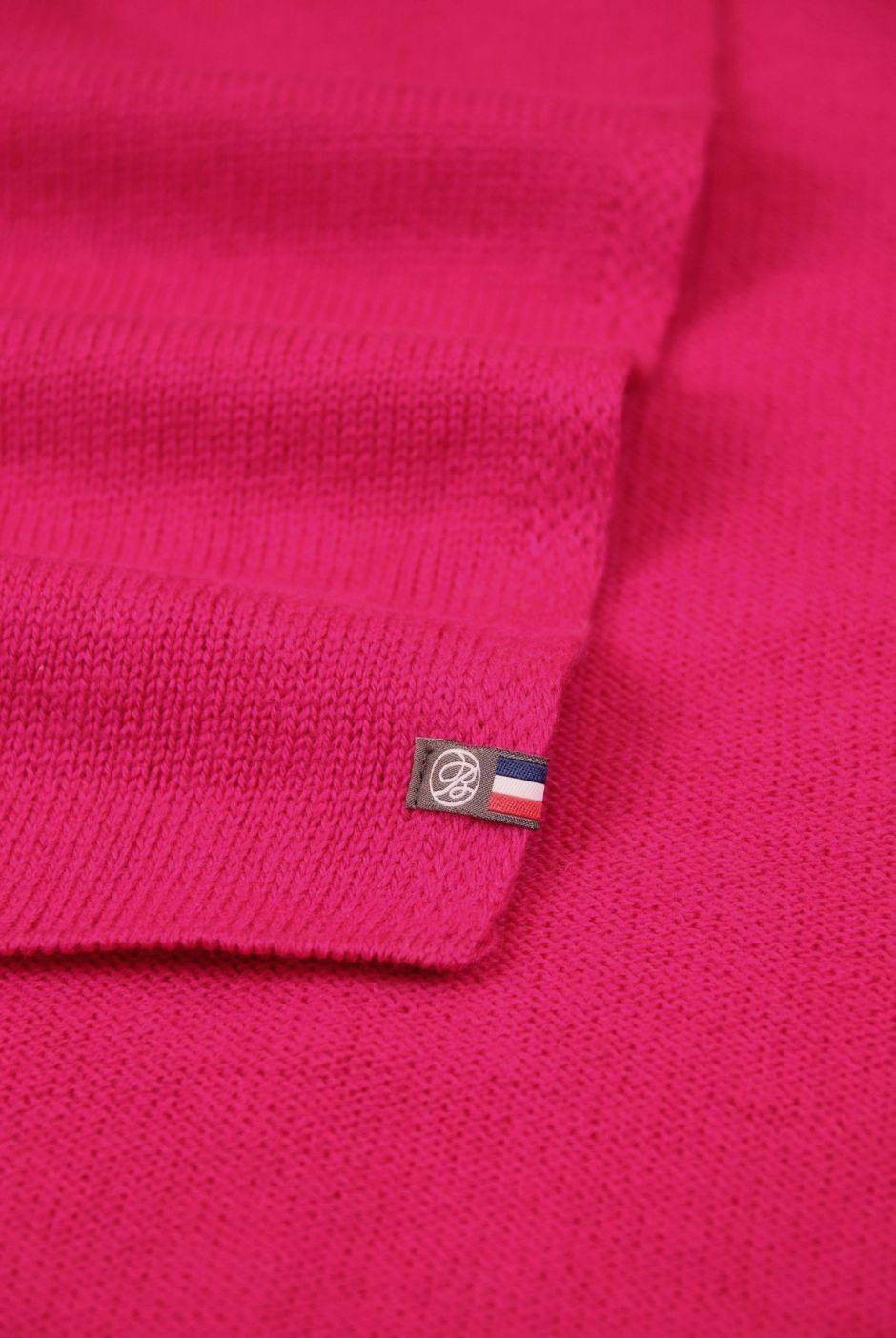 Écharpe Perinne laine mérinos femme fuchsia - Maison Bonnefoy