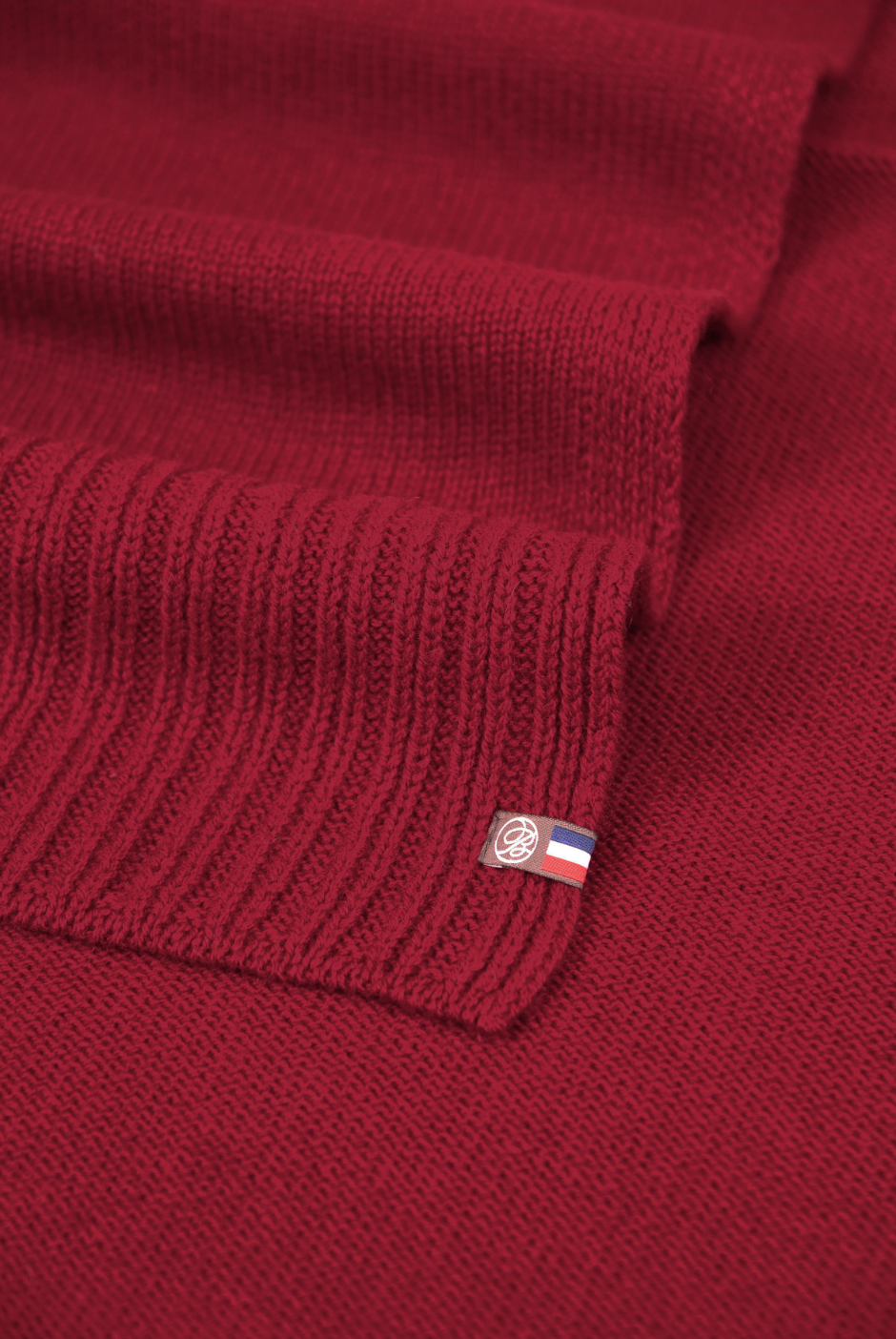Echarpe Jacques Laine femme bordeaux - Maison Bonnefoy