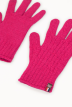 Gants tactiles Daniel laine mérinos femme fuchsia - Maison Bonnefoy