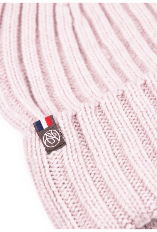 Bonnet Jacques cachemire femme rose clair - Maison Bonnefoy Bonnet Jacques cachemire femme rose clair - Maison Bonnefoy