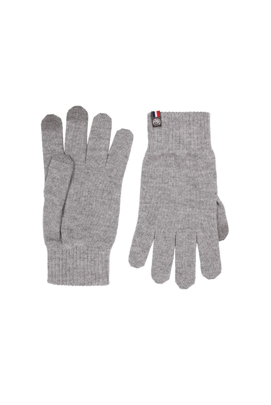 Gants tactiles Perinne laine mérinos mixte gris - Maison Bonnefoy