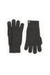 Gants tactiles Perinne laine mérinos mixte gris foncé - Maison Bonnefoy