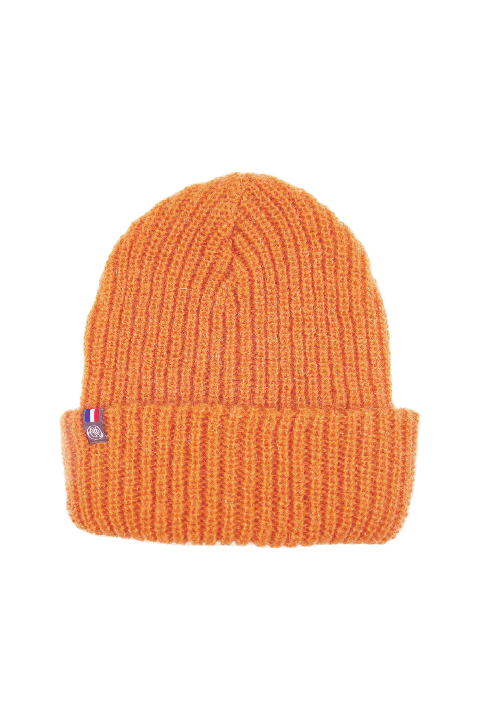 Bonnet Pauline Mohair femme orange clair - Maison Bonnefoy