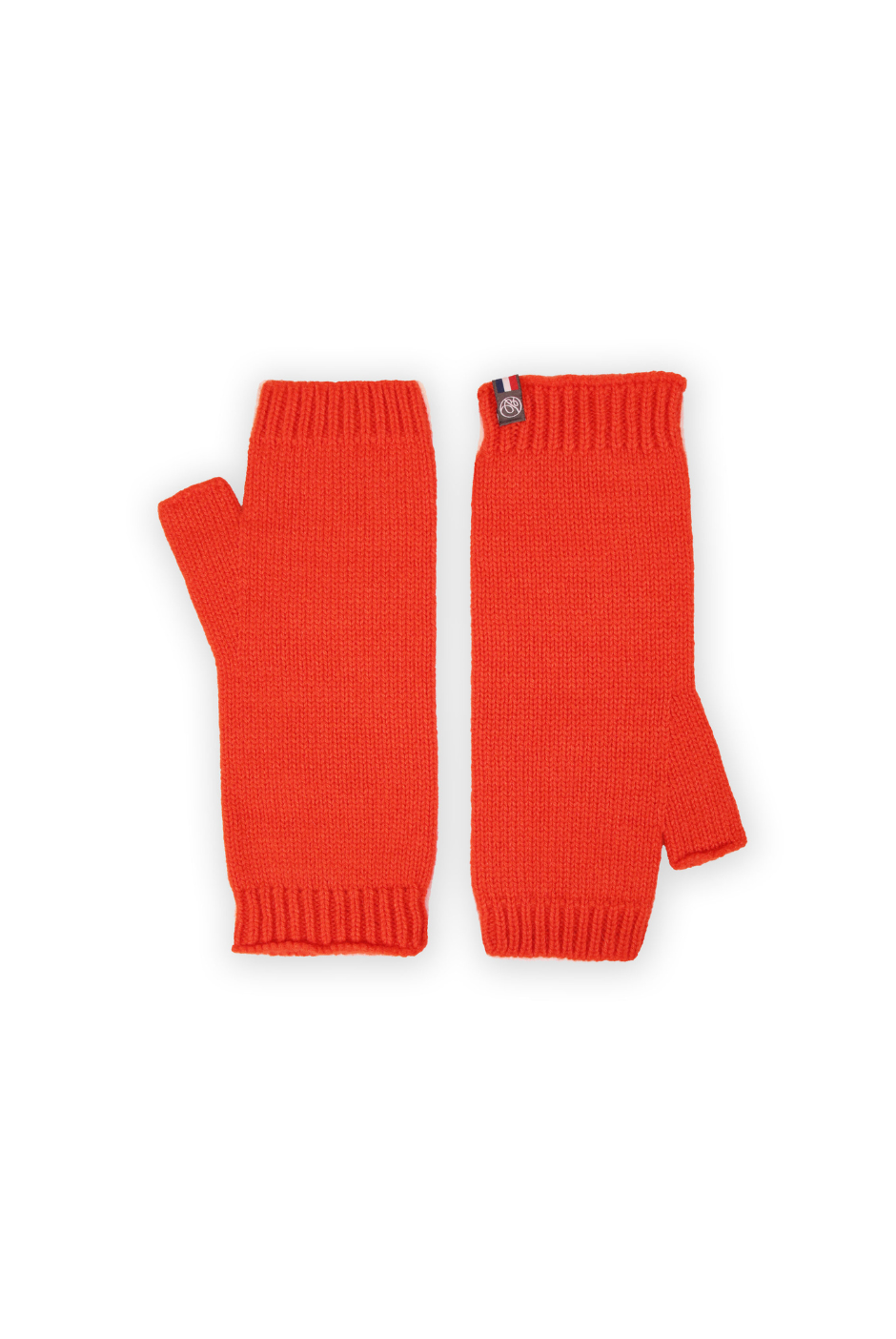 Mitaines Jacques Cachemire femme orange - Maison Bonnefoy