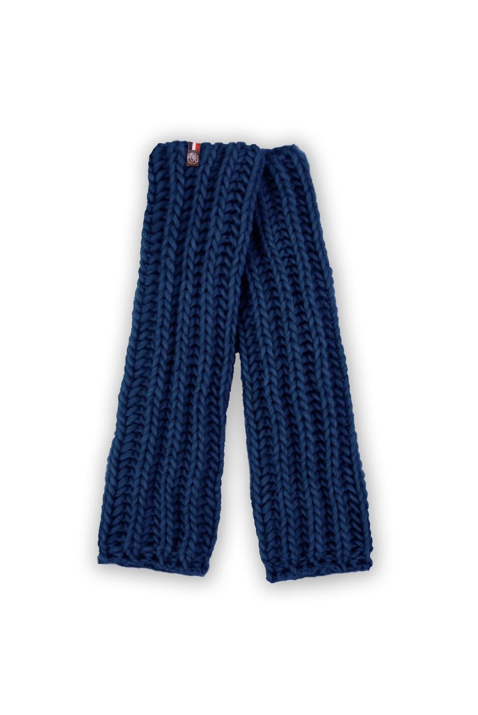 Mitaines Colombe Laine grosse maille femme marine - Maison Bonnefoy