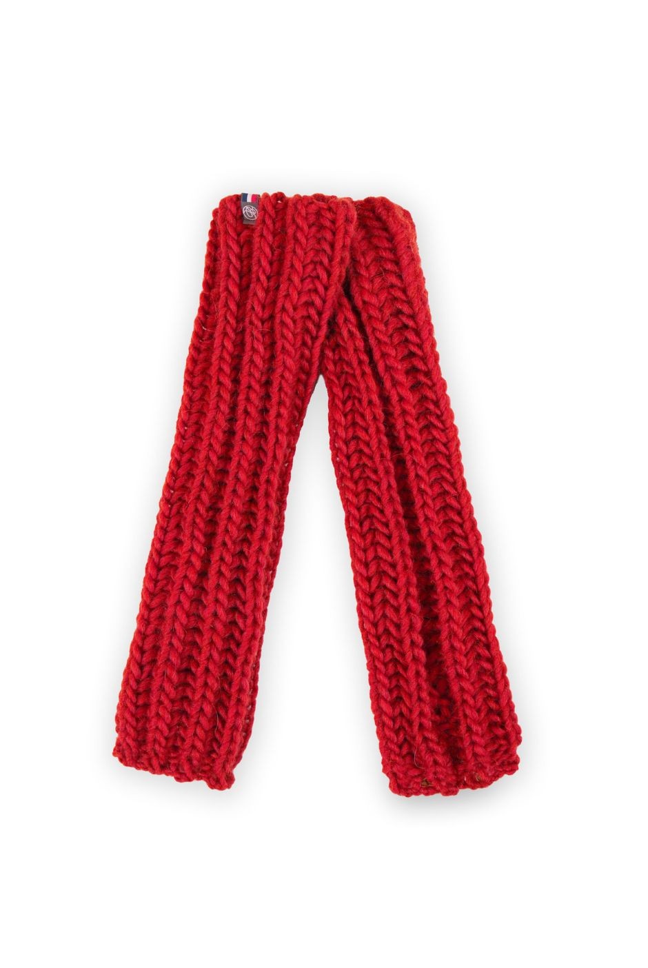 Mitaines Colombe Laine grosse maille femme rouge - Maison Bonnefoy