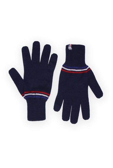 Gants non tactiles Emmanuel laine homme marine  - Maison Bonnefoy
