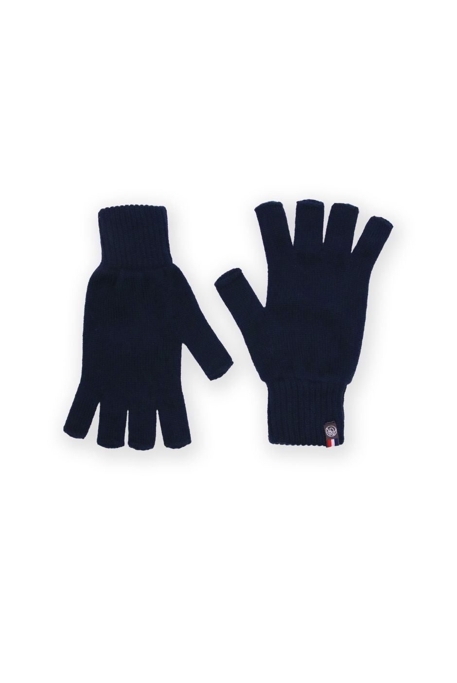 Mitaines Claire Laine mérinos femme marine - maison Bonnefoy