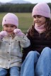 Bonnet Perinne enfant Laine mixte rose - Maison Bonnefoy