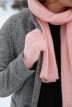 Mitaines Jade Alpaga femme rose - Maison Bonnefoy