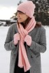Mitaines Jade Alpaga femme rose - Maison Bonnefoy