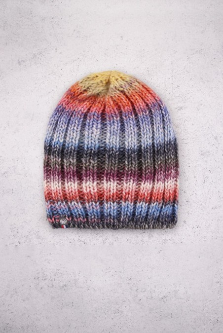 Bonnet tombant Rafaël Laine femme multicolore - Maison Bonnefoy