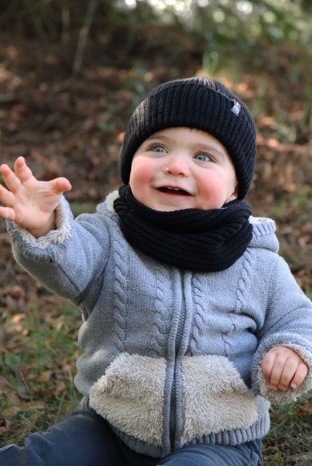 Kit Perinne enfant Laine mixte noir - Maison Bonnefoy