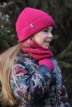 Bonnet Perinne enfant Laine mixte fuchsia - Maison Bonnefoy