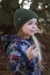 Bonnet Natacha Pailleté enfant fille kaki - Maison Bonnefoy