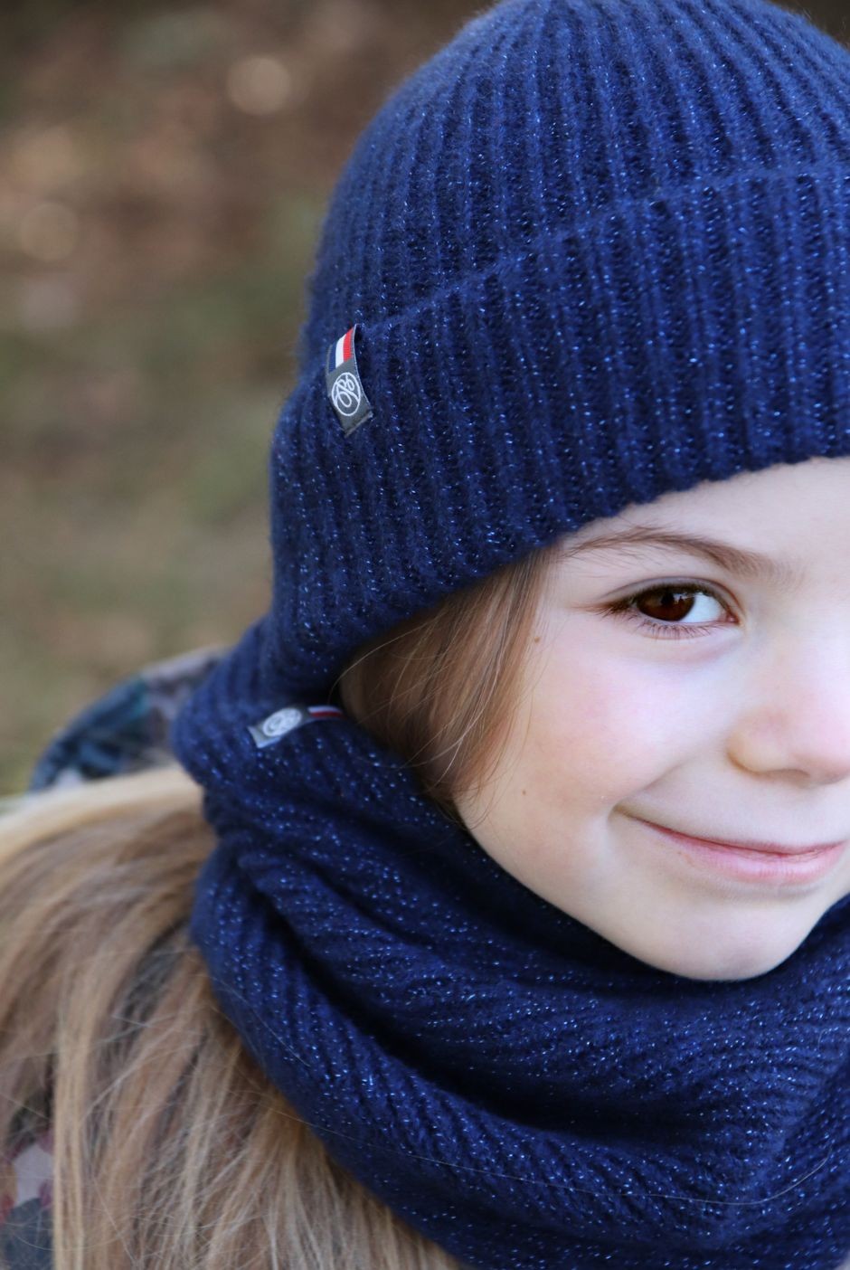 Tour De Cou Enfant En Tricot - Lot De 2 Avec Motif Faon (Écru & Gris) - Doux, Chaud, Pour Bébé - 6