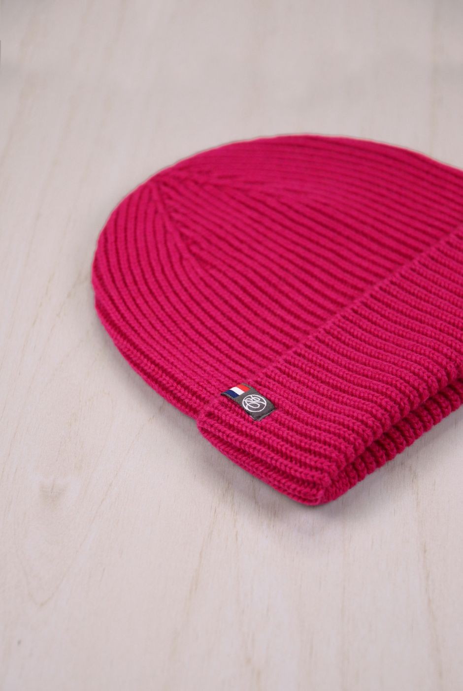 Bonnet Perinne enfant Laine mixte fuchsia - Maison Bonnefoy