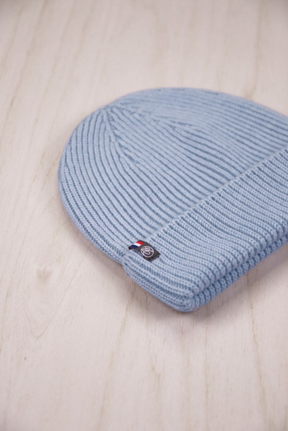 Bonnet Perinne enfant Laine mixte bleu clair - Maison Bonnefoy