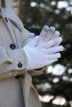 Gants tactiles Perinne laine mérinos mixte blanc - Maison Bonnefoy