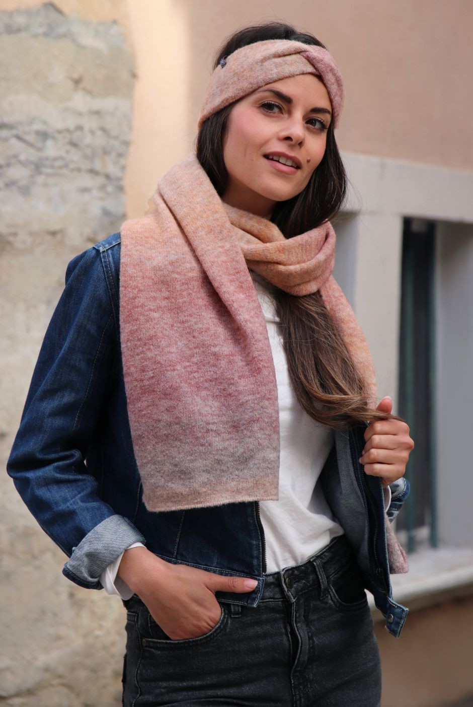 Beanie Pierre - camel/rock