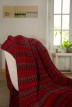 Plaid en laine Bayonne dégradé rouge - Maison Bonnefoy