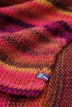 Poncho Rafael Laine femme dégradé rouge - Maison Bonnefoy