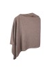 Poncho Paule en cachemire femme marron - Maison Bonnefoy