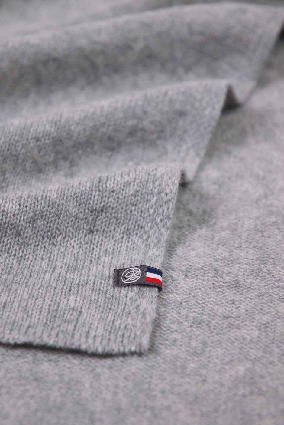 Poncho Paule en cachemire femme gris - Maison Bonnefoy