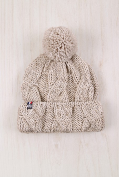 Bonnet Cyrielle avec pompon