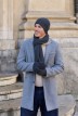 Gants tactiles Perinne laine mérinos mixte gris foncé - Maison Bonnefoy