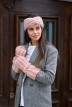 Mitaines Colombe Laine grosse maille femme rose - Maison Bonnefoy
