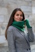 Tour de cou Claire Laine mérinos femme vert - Maison Bonnefoy