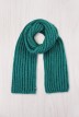 Écharpe Colombe laine grosse maille femme bleu - Maison Bonnefoy