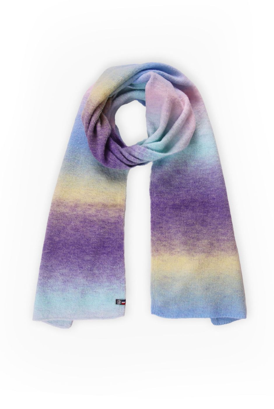 Echarpe Nadège Laine mérinos femme multicolore - Maison Bonnefoy