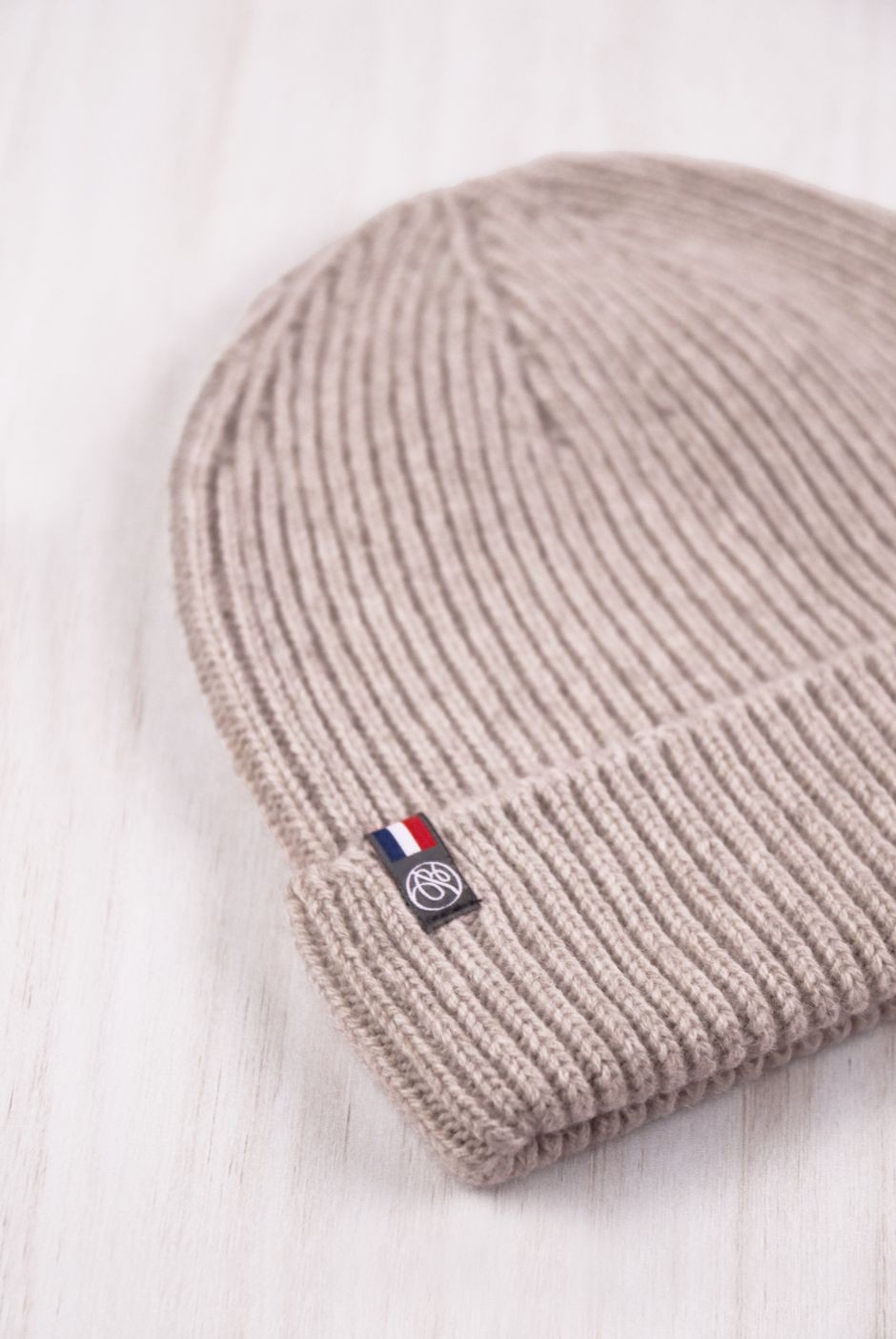 Bonnet Patrice laine recyclée femme beige - Maison Bonnefoy