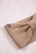 Bandeau avec nœud Perinne Laine grosse maille enfant fille beige - Maison Bonnefoy