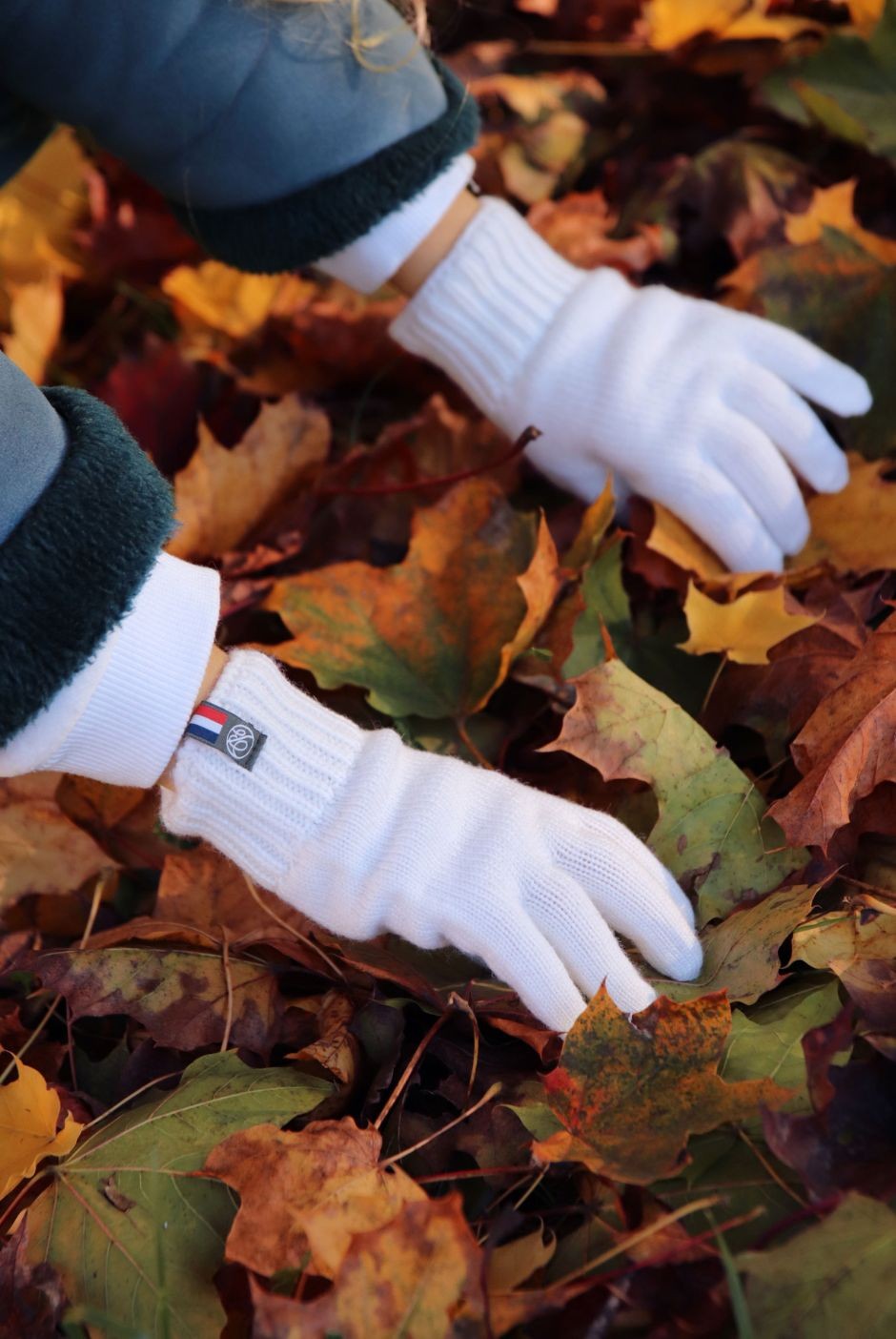 Gants enfant Perinne Laine mixte blanc - Maison Bonnefoy