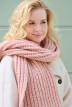Écharpe Colombe laine grosse maille femme nude - Maison Bonnefoy