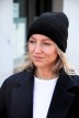 Bonnet blanc Perinne mixte en laine mérinos noir – Maison Bonnefoy